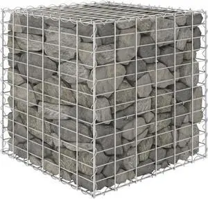 vidaXL Cube Gabion Raised Bed Steel Wire 23.6"x23.6"x23.6"