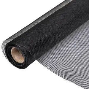 vidaXL Mesh Screen Fiberglass 3' 3" x 16' 4" Black vidaXL Mesh Screen Fiberglass 3' 3" x 16' 4" Black