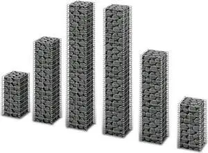 vidaXL 6 Piece Gabion Set Galvanized Wire