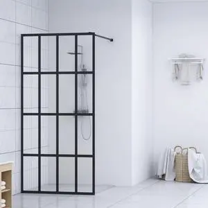 vidaXL Walk-in Shower Screen Tempered Glass 55.1"x76.8" vidaXL Walk-in Shower Screen Tempered Glass 55.1"x76.8"