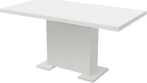 vidaXL Extendable Dining Table High Gloss White