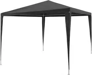 vidaXL Party Tent Outdoor Canopy Patio Gazebo Marquee Sunshade PE Anthracite