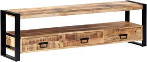 vidaXL TV Stand TV Unit Sideboard TV Console Media Cabinet Solid Mango Wood