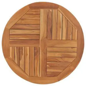 vidaXL Table Top Solid Teak Wood Round 1" 31.5" vidaXL Table Top Solid Teak Wood Round 1" 31.5"
