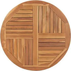 vidaXL Table Top Solid Teak Wood Round 1" 35.4" vidaXL Table Top Solid Teak Wood Round 1" 35.4"