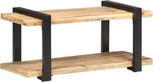 vidaXL TV Cabinet 35.4"x15.7"x15.7" Rough Mango Wood