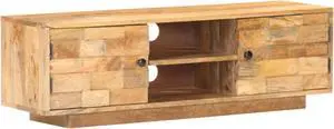 vidaXL TV Cabinet 45.7"x11.8"x13.8" Solid Mango Wood