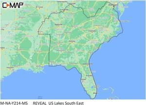 C-MAP Reveal Inland US Lakes South East