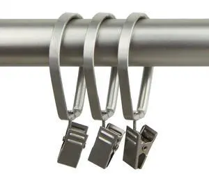 Curtain Pivot Rings for 1 inch Rod (Set of 10) - Satin Nickel