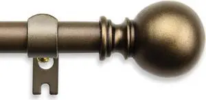Mona Curtain Rod 5/8 inch 48-84 Inch - Antique Gold