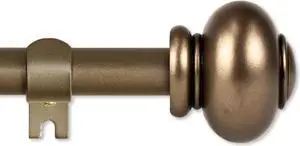 Carl Curtain Rod 5/8 inch 28-48 Inch - Antique Gold