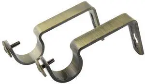 Heavy Duty 1 inch Wall Bracket - Antique Brass