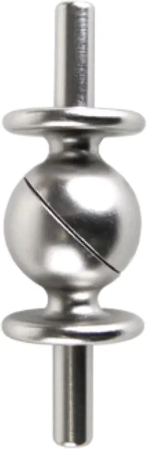 Corner Connector for 13/16 inch Rod - Satin Nickel