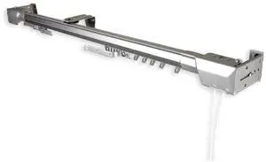 Heavy Duty Traverse Rod Center Open 30-48" Silver
