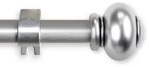 Carl Curtain Rod 5/8 inch 28-48 Inch - Satin Nickel