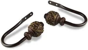 Ivana Curtain Rod Holdback - Cocoa