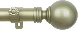 Round Curtain Rod 1 inch 160-240 inch - Gold