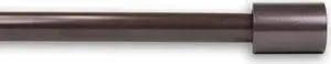 Bertha Curtain Rod 5/8 inch 84-120 Inch - Cocoa