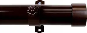 Sims Curtain Rod 1.5 inch 28" - 48" long - Cocoa