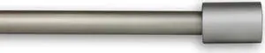 Bertha Curtain Rod 5/8 inch 28-48 Inch - Satin Nickel