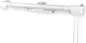 White Heavy Duty Traverse Rod - Center Open 30-48"