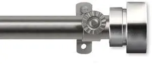 Thornhill Curtain Rod 13/16 inch 120-170" - Satin Nickel