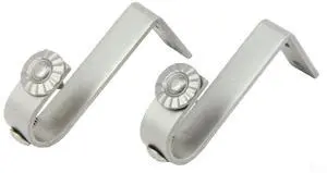 13/16 inch Rod Ceiling Bracket Pair - Satin Nickel