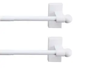 Magnetic Rod 7/16 inch 48-84 inch long (Set of 2) - White