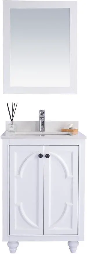 Odyssey - 24 - White Cabinet + White Quartz Countertop