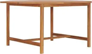 vidaXL Garden Table 59.1"x59.1"x29.5" Solid Teak Wood