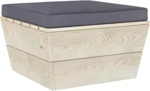 vidaXL Chair Cushion Outdoor Pallet Cushion Seat Pad Anthracite Oxford Fabric