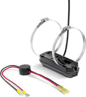 Humminbird 710281-1 XTM 9 HW MDI T HELIX (MEGA Down Imaging+) Dual Spectrum CHIRP with Temperature Trolling Motor Transducer,Black ( Pack of 2 )