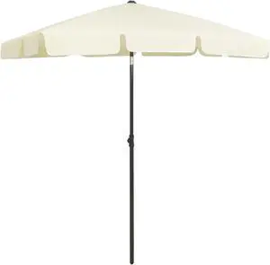 vidaXL Garden Parasol with LED Lights&Aluminium Pole 270 cm Anthracite