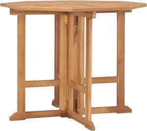 vidaXL Folding Garden Dining Table 35.4"x35.4"x29.5" Solid Teak Wood vidaXL Folding Garden Dining Table 35.4"x35.4"x29.5" Solid Teak Wood