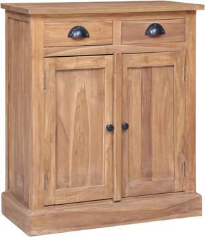 vidaXL Side Cabinet 25.6"x11.8"x29.5" Solid Teak