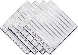 DII Kitchen Windowpane Embellished Napkin (Set of 4)