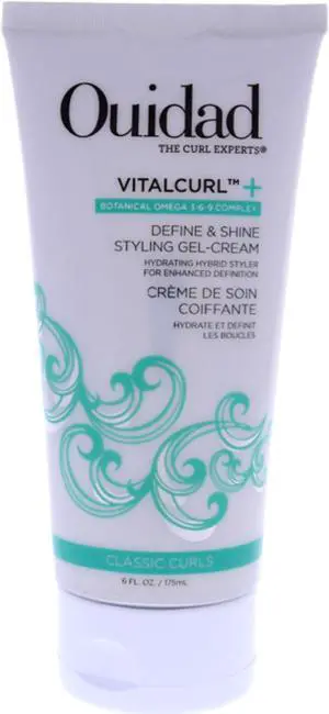 VitalCurl Plus Define and Shine Styling Gel-Cream by Ouidad for Unisex - 6 oz Cream