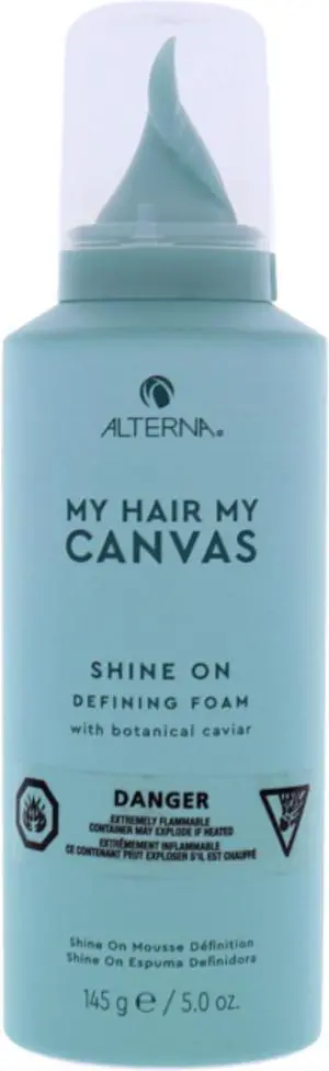 My Hair My Canvas Shine On Defining Foam by Alterna for Unisex - 5 oz Foam