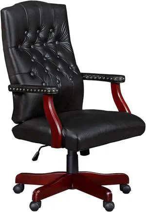 Ivy League Swivel Chair- Black