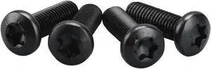 T50 Torx M10X30 Bolts Black Zinc Set Of 4 Pcs Bulldog Winch