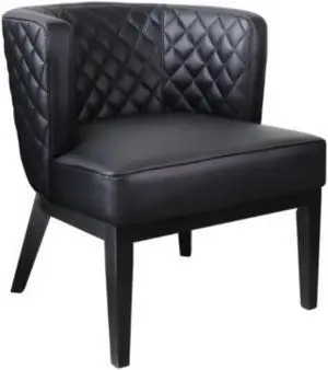 Boss Ava Quilted guest, accent or dining chair - Black