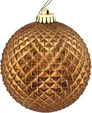 6" Mocha Durian Glitter Ball Drill 4/Bg