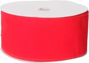 4" x 50Yd Red Velvet Outdoor Ribbon