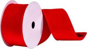 2.5"x10yd Red Velvet Ribbon