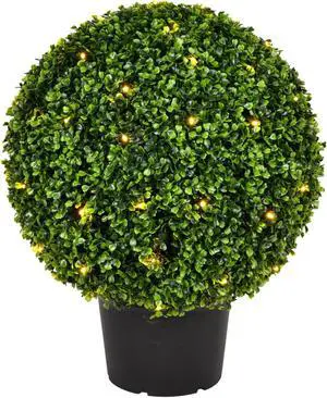 20" Boxwood Ball in Pot UV 70WW LED