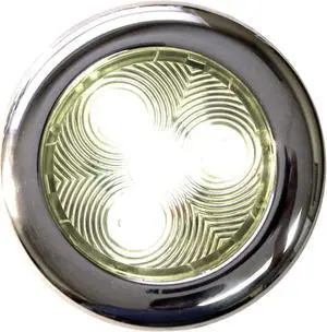 T-H Marine LED-51827-DP Stainless LED Puck Light, 3" - White
