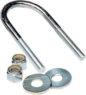 Tie Down Engineering 86830 U-Bolt Square Pair Zinc Plated 3/8-16" x 3-1/8" x 4 x 1-3/4"