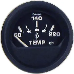 Faria 12819 Euro Cylinder Head Temperature Gauge with Sender - 2"