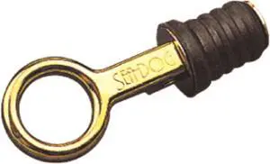 Sea-Dog 520070-1 Snap-Handle Drain Plug - Brass, No Safety Chain, Packaged