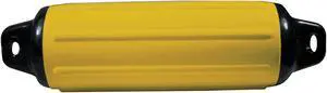 Taylor Made 958824 SuperGard Inflatable Vinyl Fender - Yellow, 8-1/2" x 26"